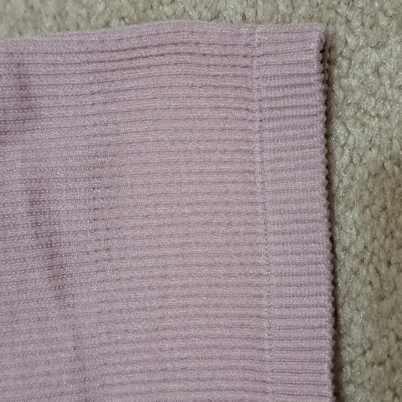 Lemon Set Of 2 Ribbed Yoga Bras Women's Size Large Cream Pink Seamless Lounge - Picture 15 of 15